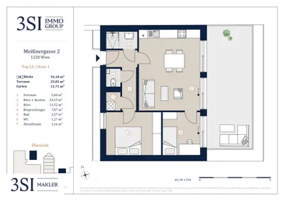 3-Zimmer-Gewerbeimmobilie kaufen in Wien – 54,18 m², € 349.000 – Bild 19 von 19