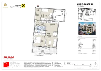 3-Zimmer-Wohnung mieten in Wien – 65,13 m², € 1.360 – Bild 15 von 15
