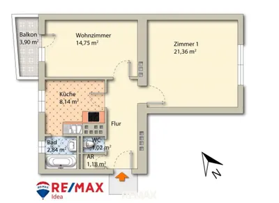 2-Zimmer-Wohnung kaufen in Villach – 57 m², € 139.000 – Bild 19 von 19