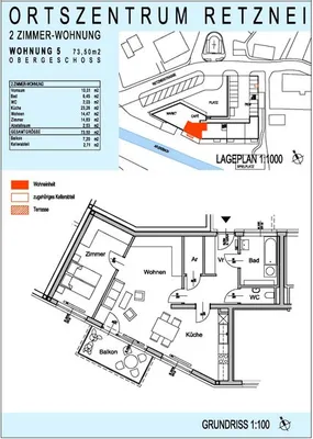 2-Zimmer-Wohnung mieten in Leibnitz – 73,5 m², € 556 – Bild 2 von 2