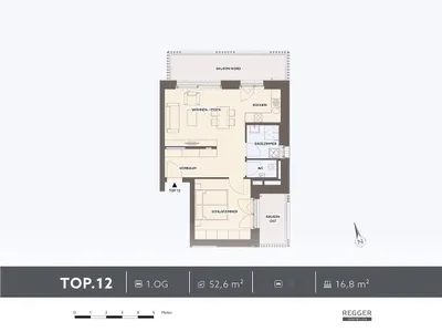 2-Zimmer-Wohnung kaufen in Villach – 52,6 m², € 329.000 – Bild 5 von 5