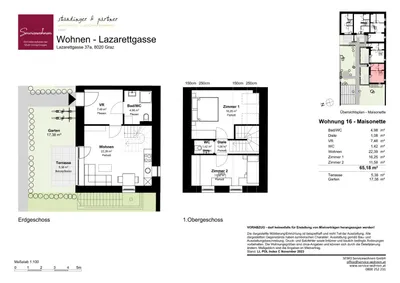 3-Zimmer-Wohnung mieten in Graz – 65,18 m², € 637 – Bild 2 von 2