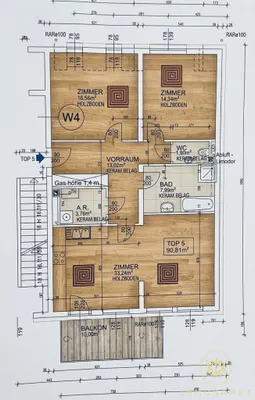 3-Zimmer-Wohnung mieten in Wien – 90,81 m², € 1.590 – Bild 20 von 20