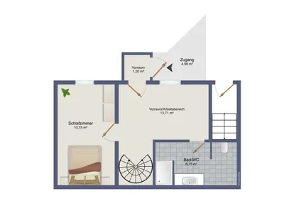 2-Zimmer-Wohnung kaufen in Salzburg Stadt – 50,92 m², € 348.000 – Bild 9 von 10