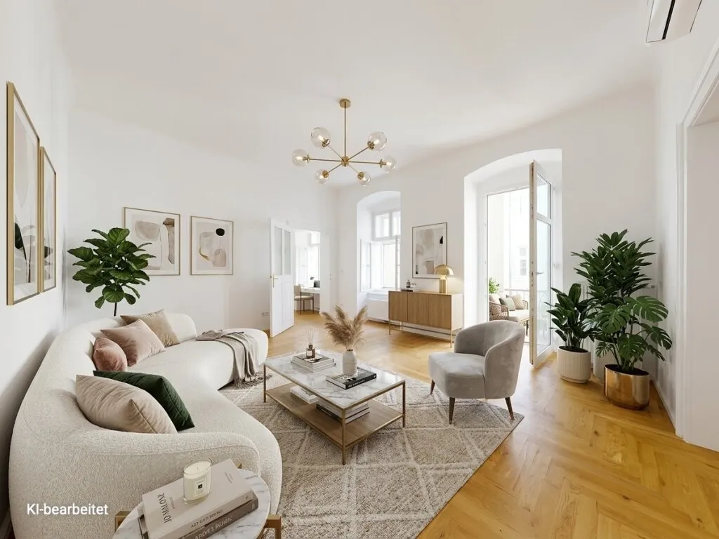 **Stilvoll sanierte Altbauwohnung in begehrter Bestlage des 6. Bezirks I 360° Rundgang**, Wien