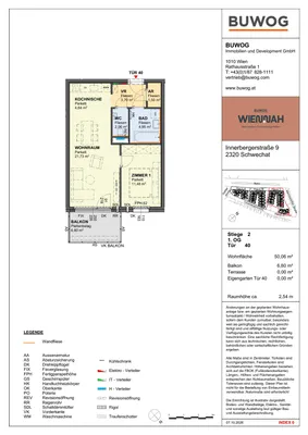 2-Zimmer-Wohnung kaufen in Bruck an der Leitha – 50,06 m², € 301.000 – Bild 2 von 11