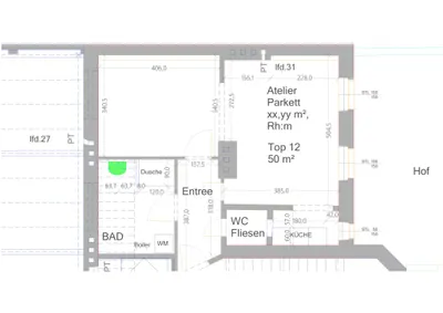 1-Zimmer-Gewerbeimmobilie mieten in Wien – 50 m², € 995 – Bild 10 von 10