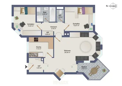 3-Zimmer-Wohnung kaufen in Graz – 69,83 m², € 179.000 – Bild 2 von 27