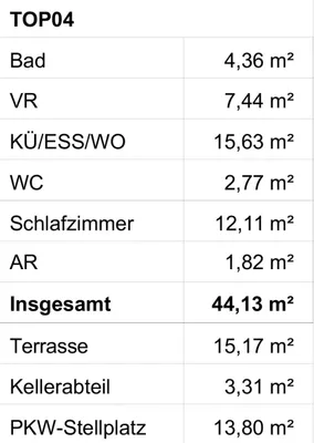 2-Zimmer-Wohnung kaufen in Graz – 44,13 m², € 260.367 – Bild 6 von 9