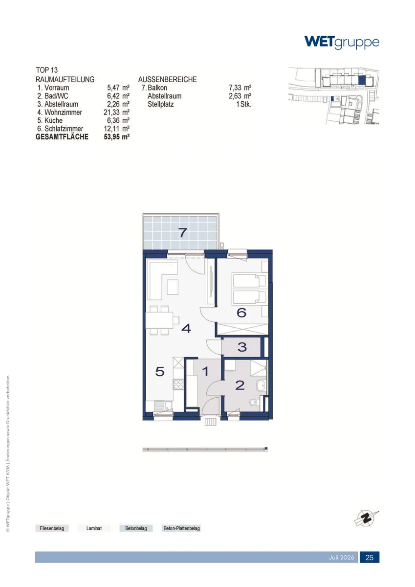 Wohnung – Hochwolkersdorf - Ansicht 2