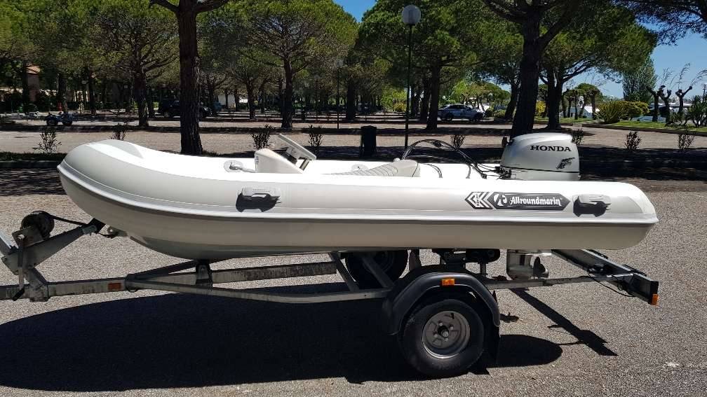 Schlauchboot Ribstar Pro 340 2022 ALURUMPF / PVC Honda 4 Takt 20 PS + Lenkung + Jockeysitz + Anhänger