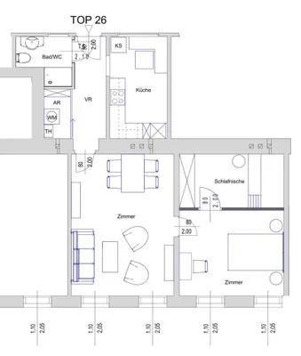 3-Zimmer-Wohnung kaufen in Wien – 66,44 m², € 287.000 – Bild 5 von 6
