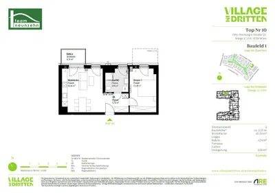 2-Zimmer-Wohnung mieten in Wien – 45,53 m², € 1.029 – Bild 26 von 26