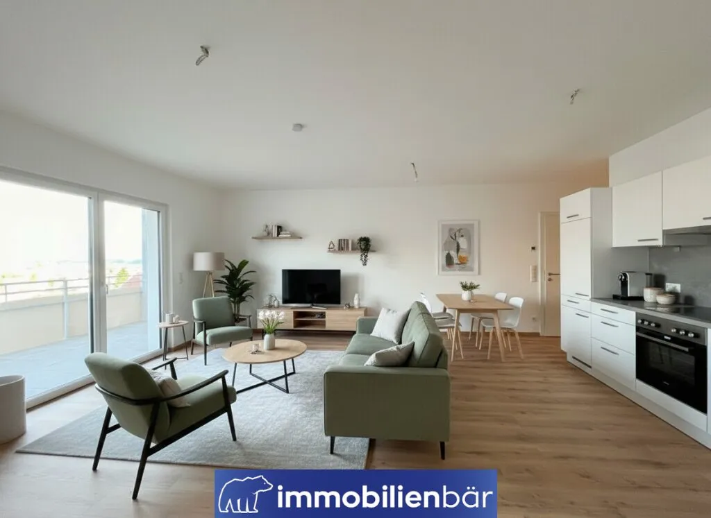 ERSTES MONAT MIETFREI - moderne barrierefreie Wohnung mit Balkon und tollem Fernblick - inkl. Küche - Top 14 - Ansicht 2