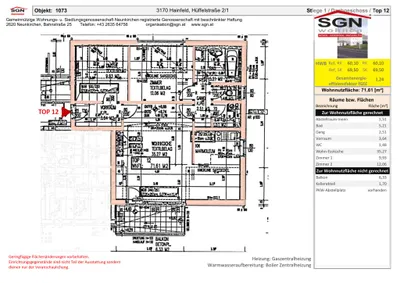 3-Zimmer-Wohnung mieten in Lilienfeld – 71,61 m², € 649 – Bild 11 von 11