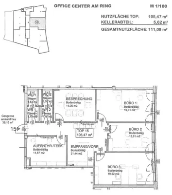Gewerbeimmobilie mieten in Klagenfurt – 105 m², € 1.894 – Bild 3 von 3