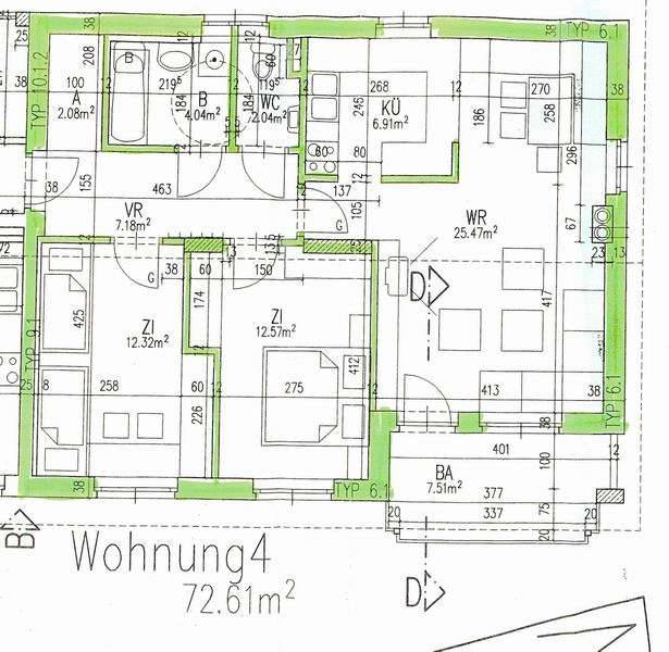 Heiligenkreuz am Waasen - geförderte Miete - 3 Zimmer - Ansicht 2