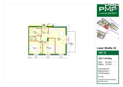 3-Zimmer-Wohnung kaufen in Korneuburg – 54,41 m², € 335.100 – Bild 6 von 6
