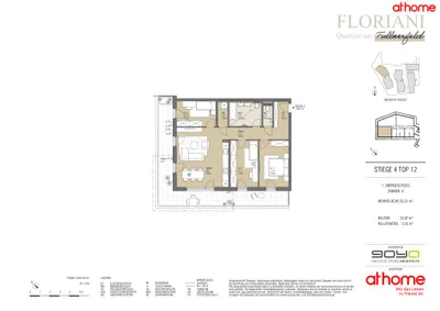 4-Zimmer-Wohnung mieten in Tulln – 93,31 m², € 1.449 – Bild 25 von 25