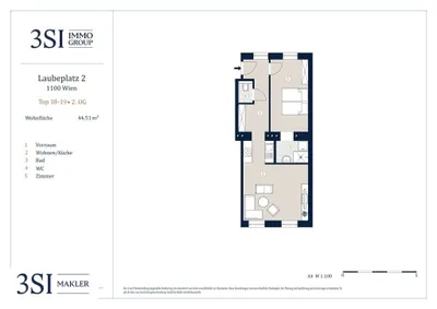 2-Zimmer-Wohnung kaufen in Wien – 44 m², € 249.000 – Bild 14 von 14