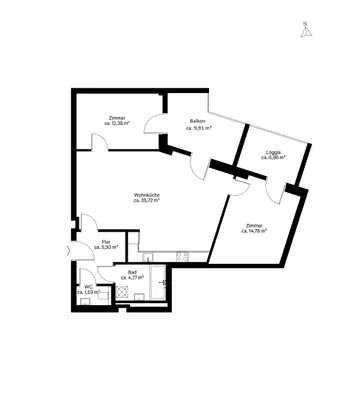 3-Zimmer-Wohnung mieten in Wien – 75 m², € 1.761 – Bild 10 von 10