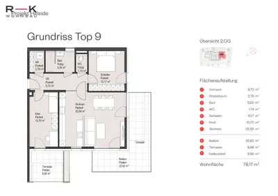 3-Zimmer-Wohnung kaufen in Salzburg-Umgebung – 78,17 m², € 640.000 – Bild 3 von 4