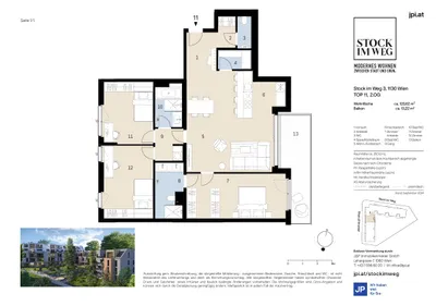 4-Zimmer-Wohnung kaufen in Wien – 120,62 m², € 1.099.000 – Bild 13 von 14