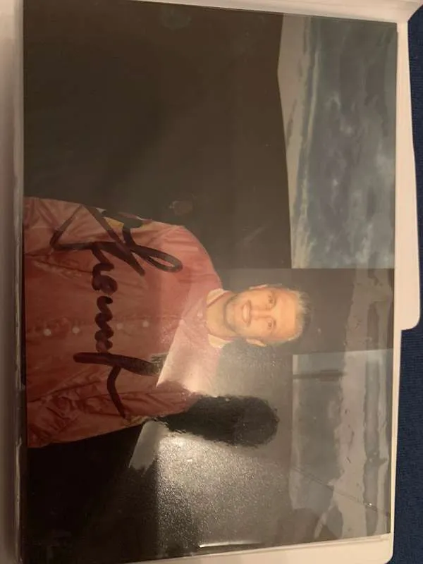 Hans Krankl Autogramm auf Foto