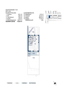 4-Zimmer-Haus mieten in Wiener Neustadt Land – 110,54 m², € 1.085 – Bild 2 von 4