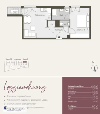 2-Zimmer-Wohnung mieten in Wien – 50 m², € 1.010 – Bild 10 von 10