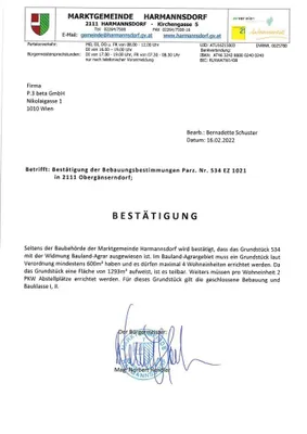 Grundstück kaufen in Korneuburg – 602 m², € 299.000 – Bild 3 von 3