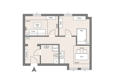 2-Zimmer-Wohnung mieten in Wien – 42 m², € 1.000 – Bild 13 von 13