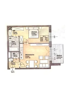 2-Zimmer-Wohnung kaufen in Wien – 49,31 m², € 269.000 – Bild 7 von 7