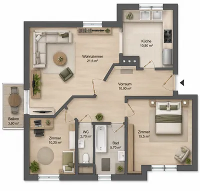 3-Zimmer-Wohnung mieten in Graz-Umgebung – 77 m², € 899 – Bild 14 von 22