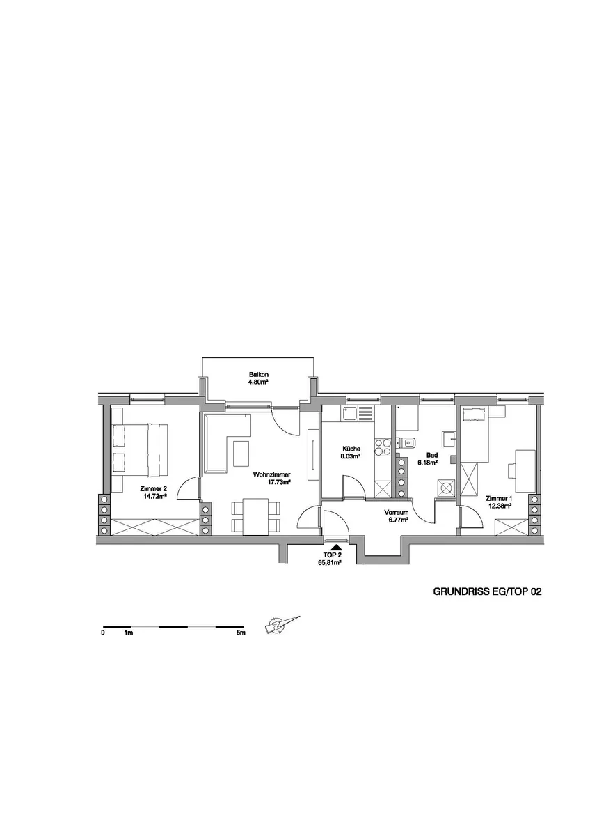 Strass in Steiermark - geförderte Miete - 3 Zimmer - Ansicht 3