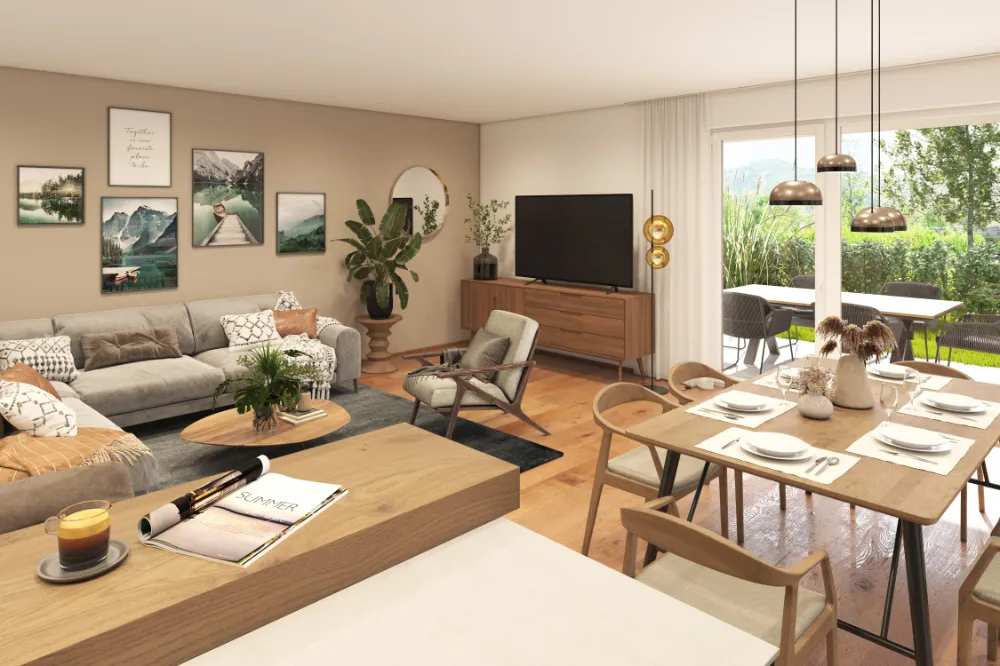 Moderne Neubau Reihenhäuser in Eggelsberg - H1 - Ansicht 3