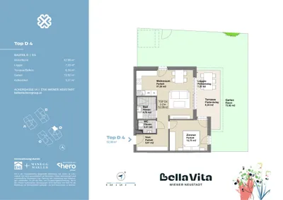 Immobilie kaufen in Wiener Neustadt – 52,98 m², € 264.000 – Bild 26 von 26