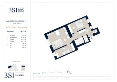 3-Zimmer-Wohnung kaufen in Wien – 60,57 m², € 495.000 – Bild 14 von 14