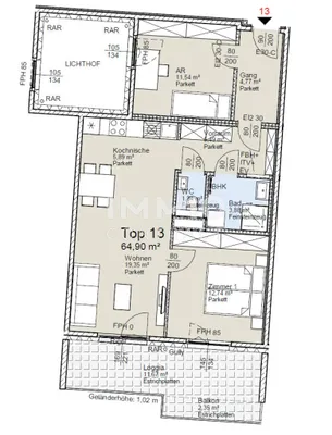 3-Zimmer-Wohnung kaufen in Wien – 65 m², € 511.500 – Bild 8 von 8