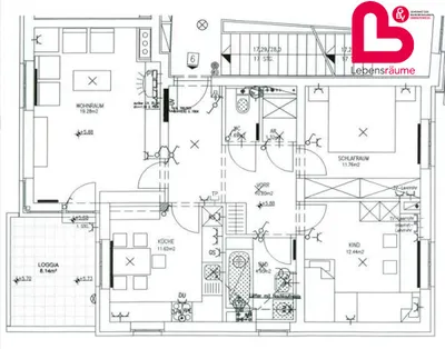 3-Zimmer-Wohnung mieten in Urfahr-Umgebung – 82,4 m², € 956 – Bild 10 von 11