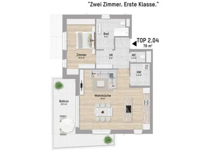 2-Zimmer-Wohnung kaufen in Wien – 78,32 m², € 999.900 – Bild 15 von 15