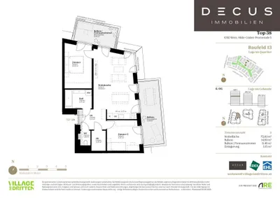 3-Zimmer-Wohnung kaufen in Wien – 73,24 m², € 659.000 – Bild 9 von 9