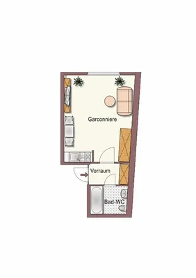 Wohnung mieten in Graz – 23,29 m², € 422 – Bild 6 von 6