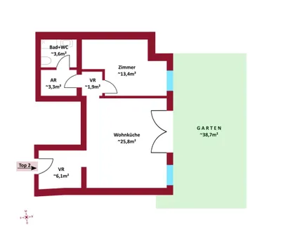 2-Zimmer-Wohnung kaufen in Wien – 54,09 m², € 299.900 – Bild 6 von 6