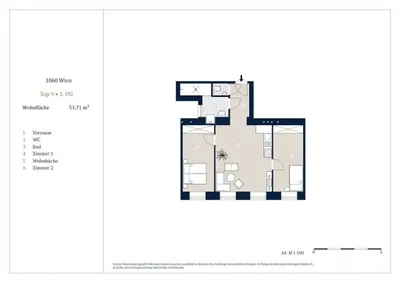 3-Zimmer-Wohnung kaufen in Wien – 53,71 m², € 415.000 – Bild 12 von 12
