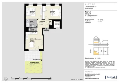 3-Zimmer-Wohnung kaufen in Wien – 64,27 m², € 450.000 – Bild 3 von 6