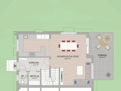 4-Zimmer-Haus kaufen in Wien – 119,69 m², € 861.900 – Bild 2 von 6