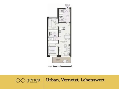 2-Zimmer-Wohnung mieten in Graz – 63,27 m², € 939 – Bild 2 von 31