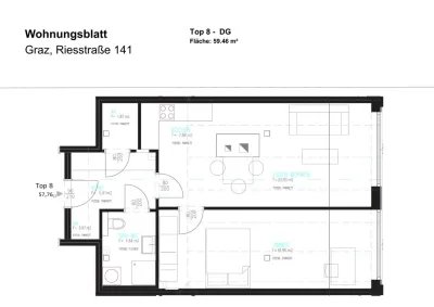 2-Zimmer-Wohnung mieten in Graz – 60 m², € 800 – Bild 5 von 5