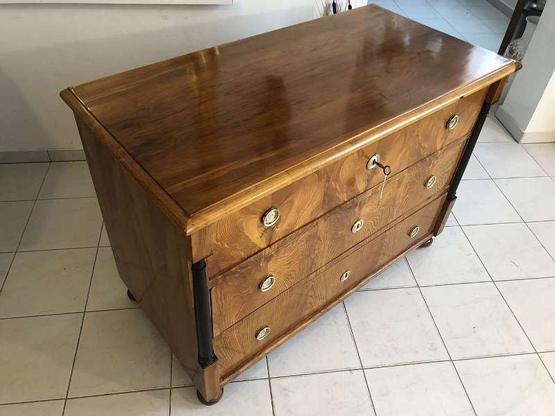 Biedermeier Kommode 3 Ladenkommode Original Restauriert